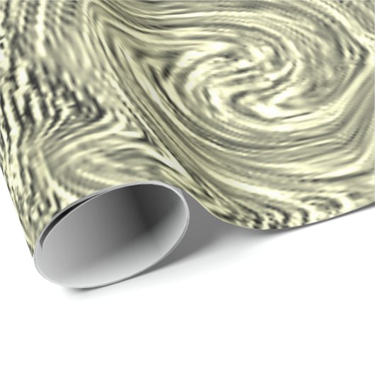 Crème Swirl-omslagpapier Cadeaupapier (Rol Hoek)