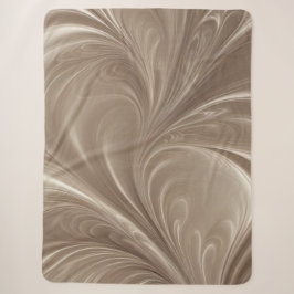 Crème Swirl - Zachte Beige Abstracte Stromende Ont Sherpa Deken