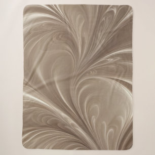 Crème Swirl - Zachte Beige Abstracte Stromende Ont Sherpa Deken