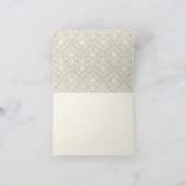 Crème Tan Damask Krullen Bedankt (Binnen)