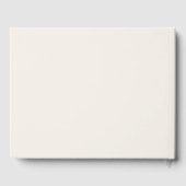 Crème taupe Gebrandmerkte luxe verjaardag Gastenboek (Achterkant)