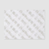 Crème Taupe Witte Plaid Strepen Kerst Tissuepapier (Voorkant)