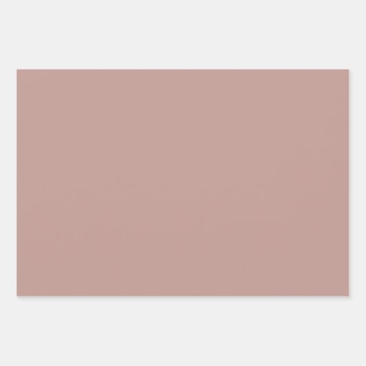 Crème, teracote bloemen op een donkerbruine achter inpakpapier vel (Voorkant 3)