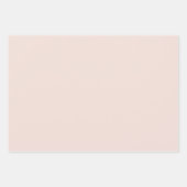 Crème, teracote bloemen op een donkerbruine achter inpakpapier vel (Voorkant 2)