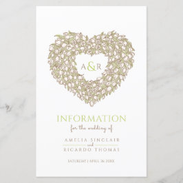 Crème tulp hart trouwgast informatie