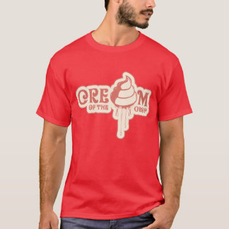 crème van het T-shirt voor de oogst
