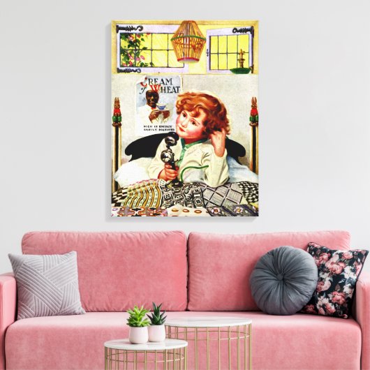  CRÈME VAN TARWE RECLAME CANVAS (Insitu (Woonkamer))