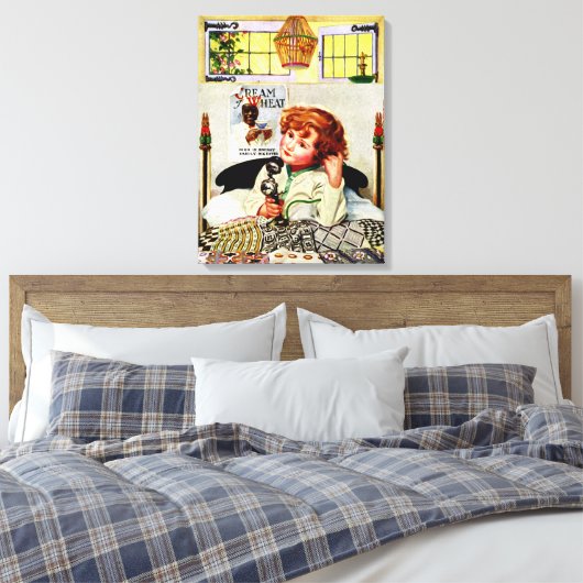 CRÈME VAN TARWE RECLAME CANVAS (Insitu (Slaapkamer))