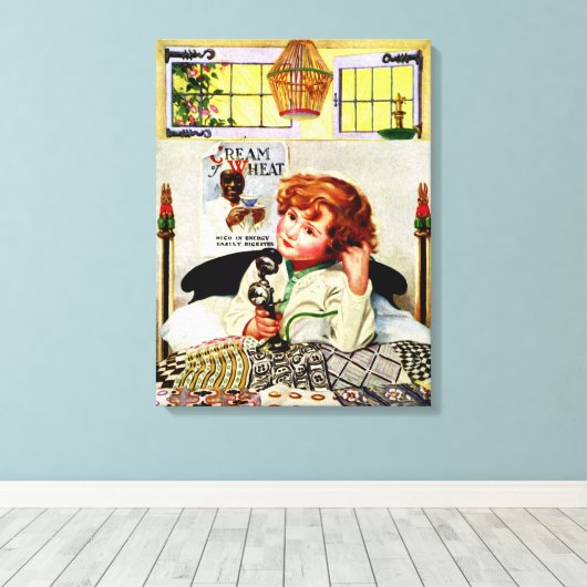  CRÈME VAN TARWE RECLAME CANVAS (Insitu (Houten vloer))