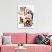 CRÈME VAN TARWE RECLAME CANVAS WRAP AFDRUK (Insitu (Woonkamer))