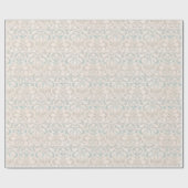 Crème  Victoriaans Damast Naadloos Patroon Cadeaupapier (Vlak)