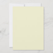 Crème Vintage Mauve Blad Bruiloft Kaart (Achterkant)