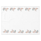 Crème waterverf pompoen floraal baby shower tafelkleed (Voorkant (Horizontaal))