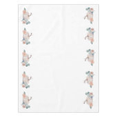 Crème waterverf pompoen floraal baby shower tafelkleed (Voorkant)