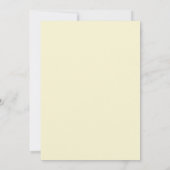 Crème Whimsical Lentewedding Kaart (Achterkant)