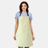 Creme White Red Apron for Stylish Cooking Schort (Gedragen)
