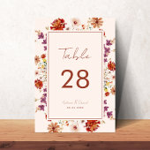 Crème Wildbloemen Bloemen Bloemen Botanische Boho  Kaart