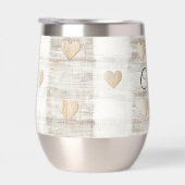 Crème Wit Beige Boho Hearts (Rechts)