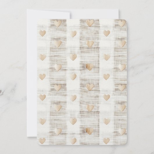 Crème Wit Beige Boho Hearts Vrijgezellenfeest Kaart (Achterkant)