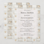 Crème Wit Beige Boho Hearts Vrijgezellenfeest Kaart (Voorkant / Achterkant)