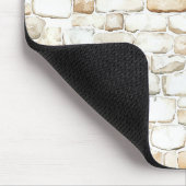 Crème Wit Grijs Neppe Stenen Muismat (Hoek)