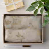 Crème Wit Romantisch Bloemen Bruiloft Tissuepapier (Geschenk)