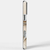 Crème Wit Zilver Glitzy Glam Bow Case-Mate iPhone Case (Achterkant / Rechts)