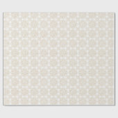Crème Witte Bloem Cadeaupapier (Vlak)