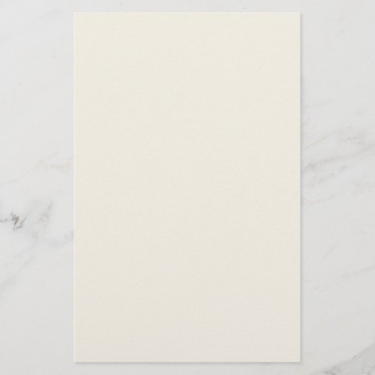 Crème Witte Effen Kleur Briefpapier (Voorkant)