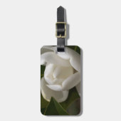 Crème witte magnolia bloemknop bagagelabel (Voorkant verticaal)