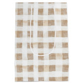 Crème Witte Plaid Strepen Medium Cadeauzakje (Achterkant)