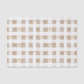 Crème Witte Plaid Strepen   Tissuepapier (Voorkant)