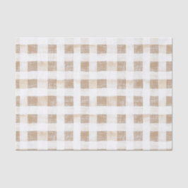 Crème Witte Plaid Strepen Tissuepapier
