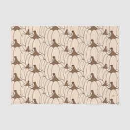 Crème witte pompoenen decoupage tissuepapier