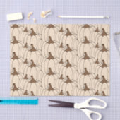 Crème witte pompoenen decoupage tissuepapier (Craft)