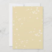 Crème Witte Rozen Cascade bruiloft uitnodiging (Achterkant)