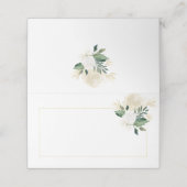 Crème Witte Rozen Glitter Groen Plaats Kaarten Plaatskaartje (Buitenkant ongevouwen)