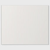 Crème & witte strepen cadeaupapier (Vlak)