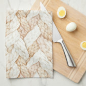 Crème Witte Weefsels Theedoek (Quarter Fold)