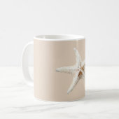 Crème Witte Zeester Koffiemok (Voorkant links)