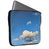 Crème wolk laptop sleeve (Voorkant Rechts)