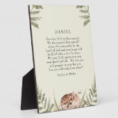 Crème Woodland Dierengebed voor Kind Fotoplaat (Zijkant)