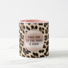 Crème Zwart Bruin Leopard Blush Roze Mok