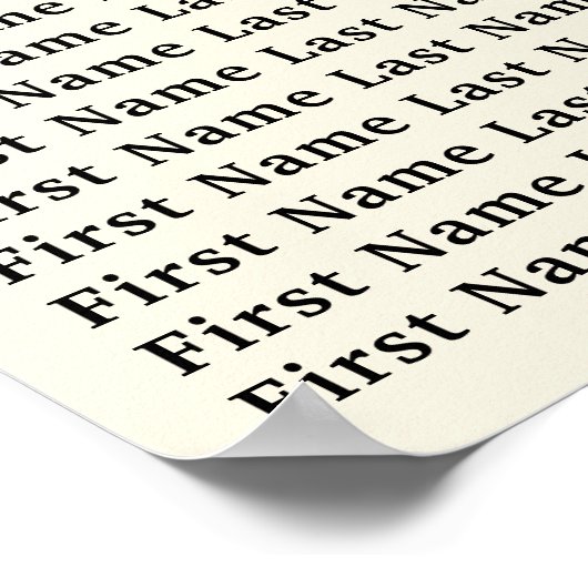 Crème Zwart Goud Skelet Bruiloft Zitting Poster (Hoek)