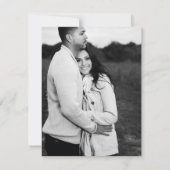 Crème Zwart & Goud  Skelet Save the Date Kaart (Achterkant)