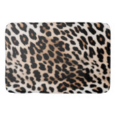 Crème Zwart Leopard Badmat (Voorkant)