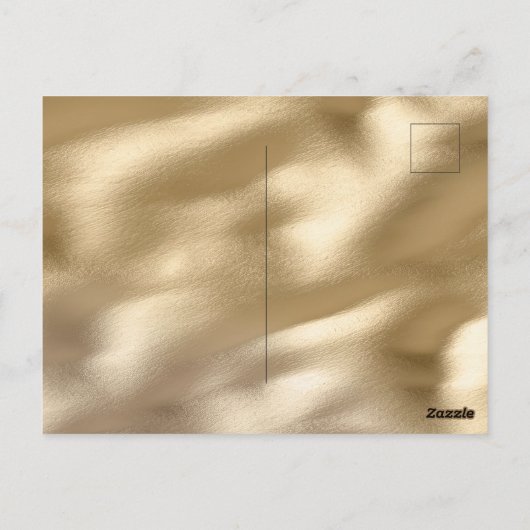 Crème Zwart Leopard Briefkaart (Achterkant)