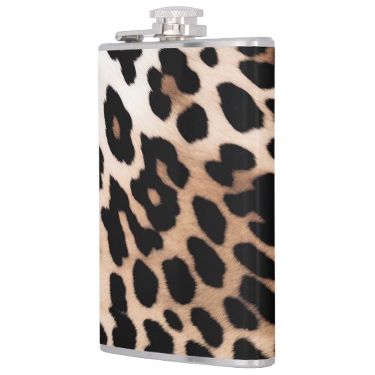 Crème Zwart Leopard Heupfles (Links)