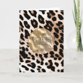 Crème Zwart Leopard Kaart (Voorkant)