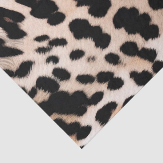 Crème Zwart Leopard Tissuepapier (Detail)